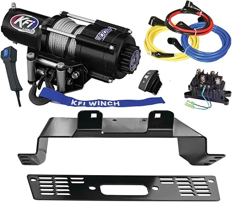 KFI Combo Kit - U45-R2 4500lbs Winch, Mount Bracket, Wiring, Switches, Remote Kit - compatible with 2014-2018 Polaris 570 Ranger 4x4 - Midsize