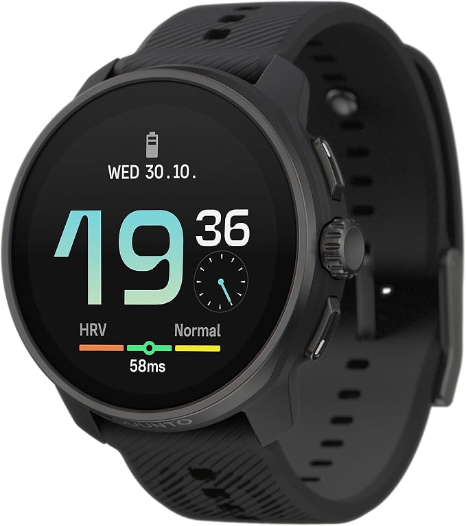 SUUNTO Race S GPS Sports Watch, 1.32” AMOLED 95+ Sports Modes, All Black | 9D Battery Life, Touchscreen, Dual-GNSS, Menstrual Cycle Care, Offline Maps, Training Metrics&Recovery Insights, SUUNTO App