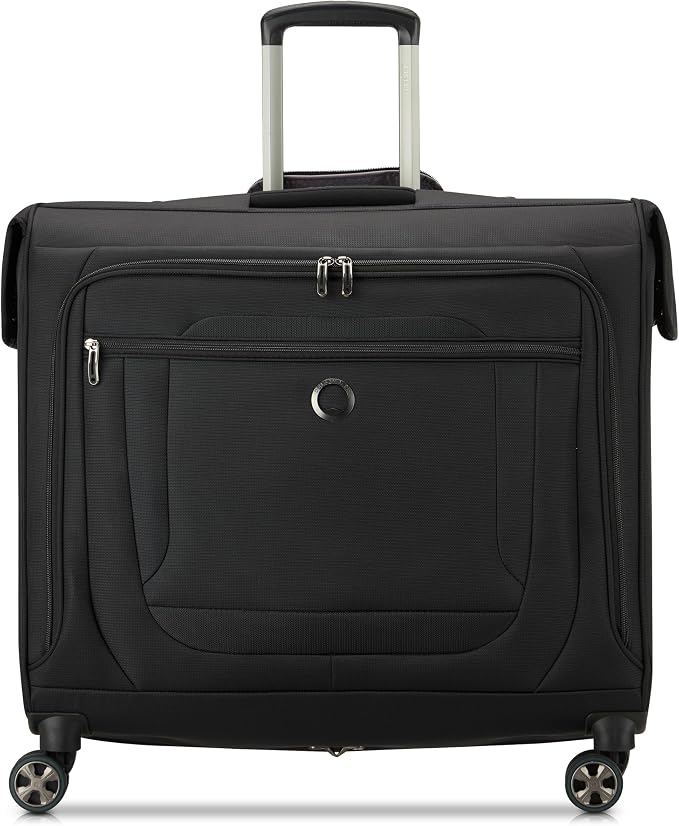 DELSEY PARIS Helium DLX, Rolling Garment Bag with Wheels, Black