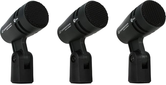 Sennheiser Pro Audio E604 Dynamic Cardioid Instrument Microphone Kit, 3-Pack
