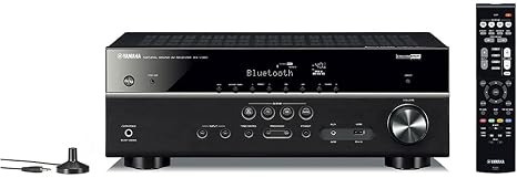 Yamaha RX-V385 5.1-Channel 4K Ultra HD AV Receiver with Bluetooth (Renewed)