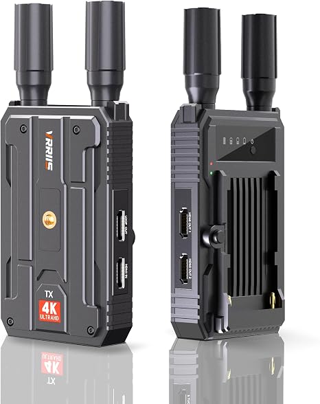 WL097P 4K Wireless HDMI Transmitter and Receiver | Plug & Play,1300FT LOS Range, 4K,0.1S Latency, support Camera Battery Power Supply