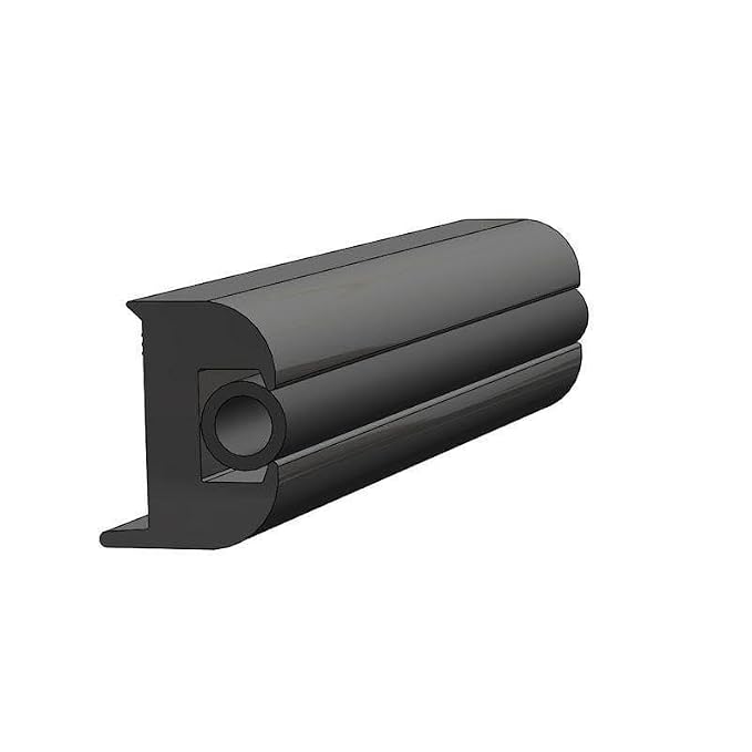 TACO Metals V11-3447BBK50-2 / Taco Flex Vinyl Rub Rail Kit - Black w/Black Insert - 50039;