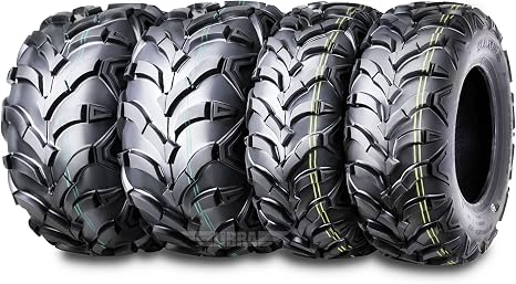 WANDA ATV Tire Set 22x7-11 & 22x10-9 6PR for Honda Recon250 Suzuki Ozark250