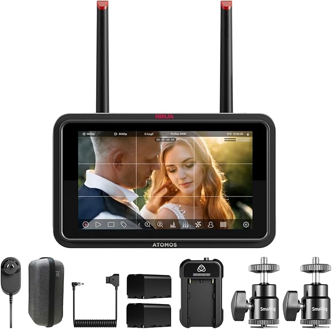 Atomos Ninja TX GO 5" Camera Monitor Recorder HDMI CFexpress Wi-Fi HDR Kit