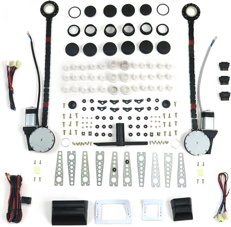 Autoloc Power Accessories 9846 2 Door Universal Power Window Kit with 3 Illuminated Switches