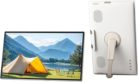 KTC 25 Inch MEGAPAD Portable TV Tablet - Smart Touch Screen Monitor 1080P, Android 14, EDLA-Certificated, 8G+128G Storage, Built-in Camera and Battery for Outdoor Camping Travel, Remote Control, A25Q5