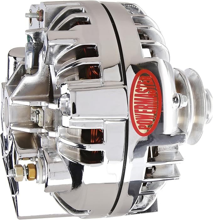 Powermaster - Alt Chrysler Chrome 100A 2V Pulley Squareback 1-Wire