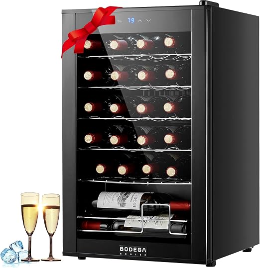 BODEGA COOLER 24 Bottle Wine Cooler, Wine Fridge for Kitchen, Bedroom & Bar