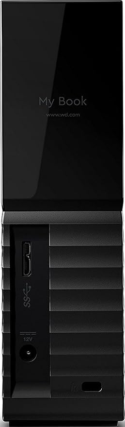 Western Digital 8TB My Book Desktop External Hard Drive, USB 3.0, External HDD with Password Protection and Backup Software - WDBBGB0080HBK-NESN
