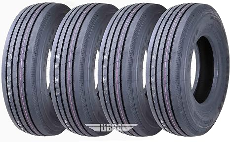 ZEEMAX Set of 4 All Steel ST235/80R16 14PR RV Trailer Tires Load Range G