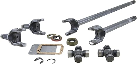 Yukon (YA W24168) 4340 Chrome-Moly Replacement Axle Kit with Spicer Joint for Jeep JK Rubicon 30-Spline Front Differential