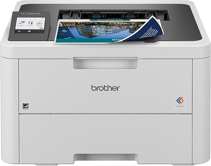 Brother HL-L3280CDW Wireless Compact Digital Color Printer with Laser Quality Output, Duplex, Mobile Printing & Ethernet | Includes 2 Month Refresh Subscription Trial¹,Works with Alexa | Ethernet connectivity, Mobile printing