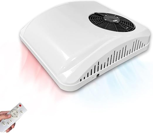 9000BTU 12V Air Conditioner, Aspligo RV Air Conditioner 12 Volt Thin Electric Quiet A/C Unit ，Parking Air Conditioning for RV Motorhome Camper Van Truck Boat Fast Cooling Scroll Compressor