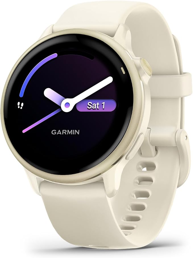 Garmin vívoactive® 6, Health & Fitness GPS Smartwatch, 42mm, Bone | 24/7 Health Monitoring, Built-In Sports Apps, Sleep Coach, Body Battery™ Energy Monitoring, Daily Suggested Workouts