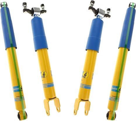 Bilstein Set of Front and Rear B6 4600 Series Shocks Compatible with 2011-2025 Silverado/Sierra 2500/3500 HD with 0" Lift | Easy Installation | Smooth Performance
