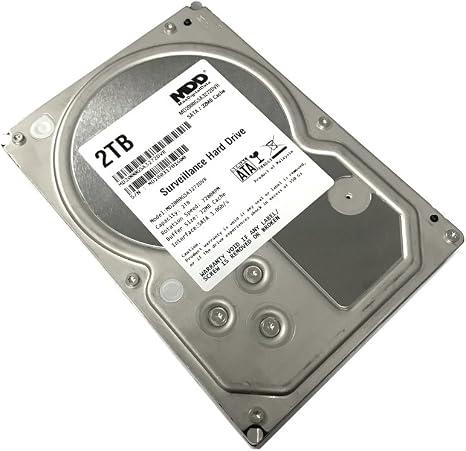 MDD MAXDIGITALDATA 2TB 32MB Cache 7200PM SATA 3.0Gb/s 3.5inch Internal Surveillance CCTV DVR Hard Drive (MD2000GSA3272DVR) (Renewed)
