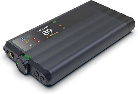 iFi iDSD GR 2 Portable DAC & Headphone Amplifier | Burr Brown PCM1795 DAC, aptX Lossless Bluetooth, 2173mW High Power Output, K2/K2HD OLED Touch Display, SPDIF, 4900mAh Battery