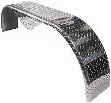 72x10-3/4 Aluminum Tread Plate Trailer Fender - Tandem Axle Teardrop (1-Fender)