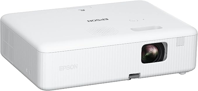 Epson EpiqVision Flex CO-W01 Portable Projector 3-Chip 3LCD Technology | 3000 Lumens of Color and White Brightness 300-Inches Display HDMI Port Built-in Speaker Home Theater and Work