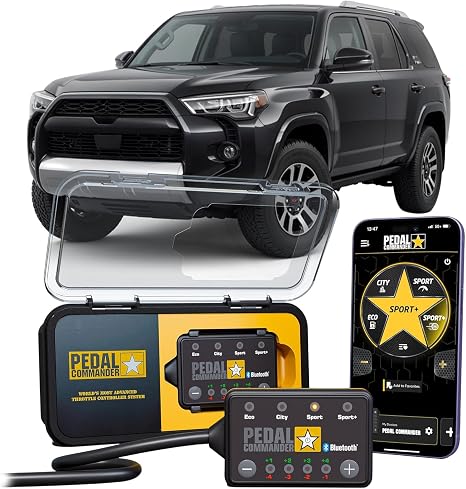 PEDAL COMMANDER for Toyota 4Runner 2010-2024 Throttle Response Controller - Plug-and-Play - 4 Modes 36 Settings - App Control - 5th Gen Upgrades- 4Runner Accessories