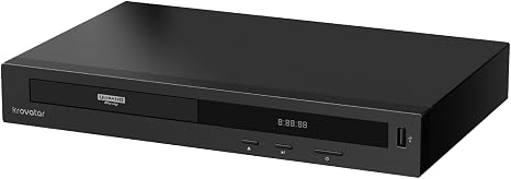 Krovatar 4K UHD Blu-ray Disc Player with Bluetooth Function | Support Blu-ray,3D,4K upscaling,UHD,SACD,DVD,CD,Multi-Format Media Playback,HDMI Cable Included in