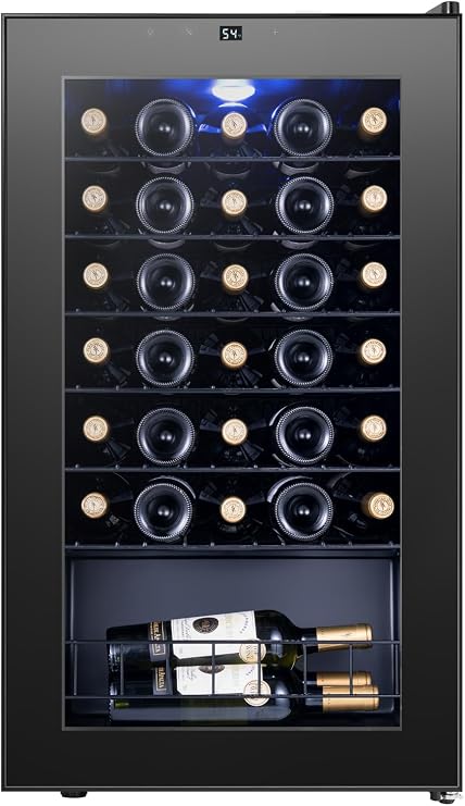Yeego 34 Bottle Wine Fridge, Wine Cooler Refrigerator