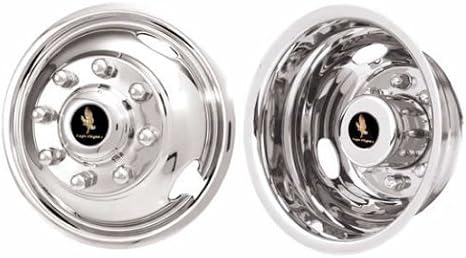 Eagle Flight 17" Stainless Steel Wheel Simulators for 2005-2022 Ford F350