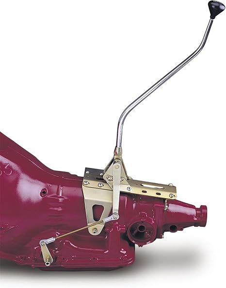 Lokar FMS6700BNMP Floor Mount Shifter Kit with 16" Double Bend Lever and Polished Mushroom Knob for GM 700-R4 Transmission, Multicolor