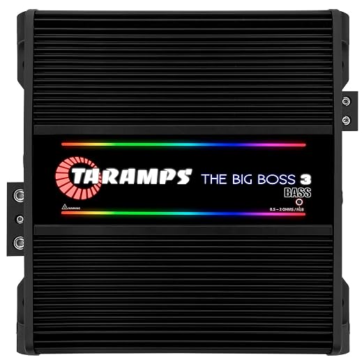 Taramps The Big Boss 3 Black 3000W RMS Monoblock Class D Car Amplifier