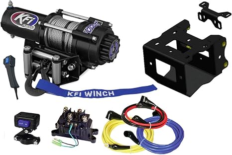 KFI A3000 3000lb Winch & 101840 Winch Mount kit Compatible/Replacement for 2016-2021 Polaris Sportsman 450