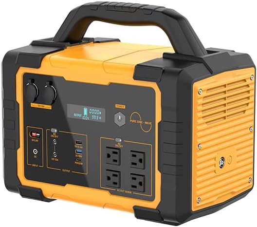 1000W Portable Power Station 1024Wh LiFePO4 for Outdoor & Home