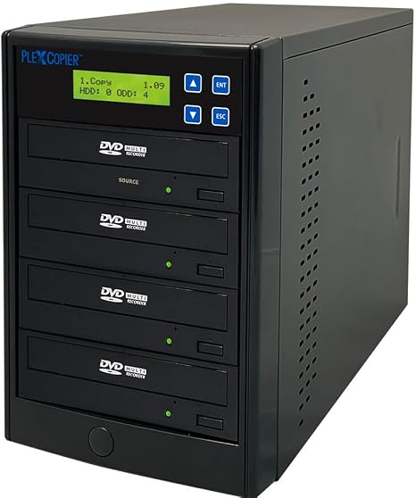 24X 1 to 3 CD DVD M-Disc Supported Duplicator Copier Tower with Free Copy Protection
