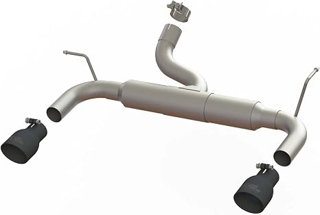 MaxFlow Xtreme Axle Back Performance Exhaust System Jeep Wrangler JK 2012-2018