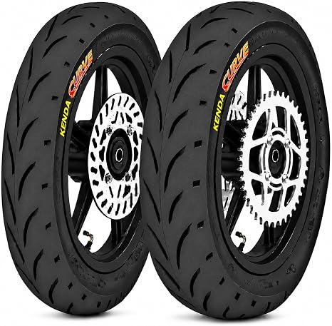 12 Inch Supermoto Wheels Set: 90/90-12 Front & 120/70-12 Rear Pit Bike Mag Wheels with Rotor & Sprocket, Fits Yozma IN10 IN10Pro Heybike Tuttio Soleil01 Mototec VALTINSU EM5 Razor MX350 MX650 ETM Rtr