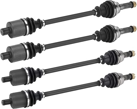 2 Front+2 Rear CV Axle for Polaris 2013-2015/2017-2018 Ranger 900 XP (NONHigh Lifter;MUD); Ranger Crew XP 1000 2017-2018 (NON HST), Crew 900 14-15; 2015 Ranger 570 Full Size Drive Half Shaft