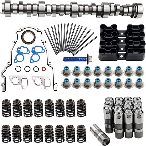Sloppy Mechanics Stage 2 Camshaft Lifter Kit Compatible with 1997-2007 GM Chevy LS1 V8 4.8L 5.0L 5.3L 6.0L 6.2L LS1 LS2 LS6 LQ4 LQ9 Engines w/ E1840P Camshaft, Gaskets, Lifters & Trays