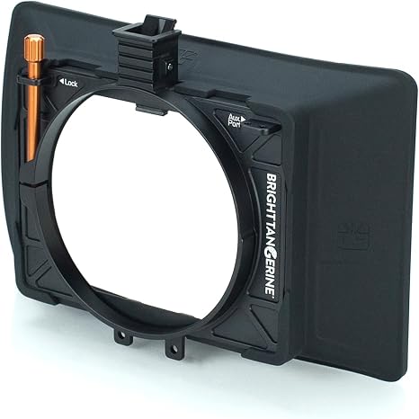 Misfit ATOM 4x5.65" and 4x4" Ultra Lightweight 2-Stage Clip-On Matte Box with Detachable Lens Shade, 114mm Clamp Attachment