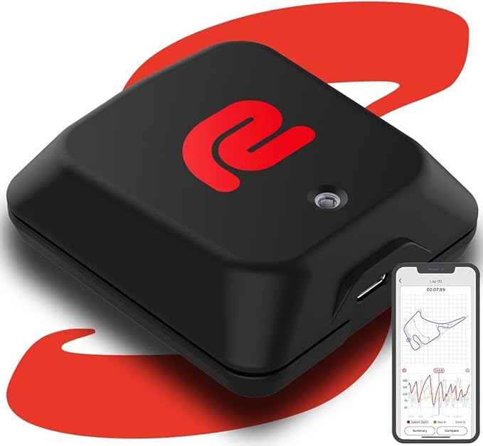 Mini S - Standalone GPS Based Performance Meter Box 25Hz - Car and Motorcycle Lap Timer and Drag Meter with Mobile App - Vehicle Racing Timing System