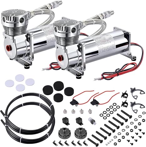 EVIL ENERGY 200PSI Air Horn Suspension Compressor for Car 12V 3/8 NPT