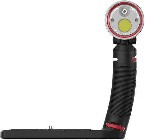 SeaLife Sea Dragon 3000SF Pro Dual Beam Compact Underwater Scuba Diving Photo-Video COB LED Light, Two Beam Angle Light Kit (SL679)