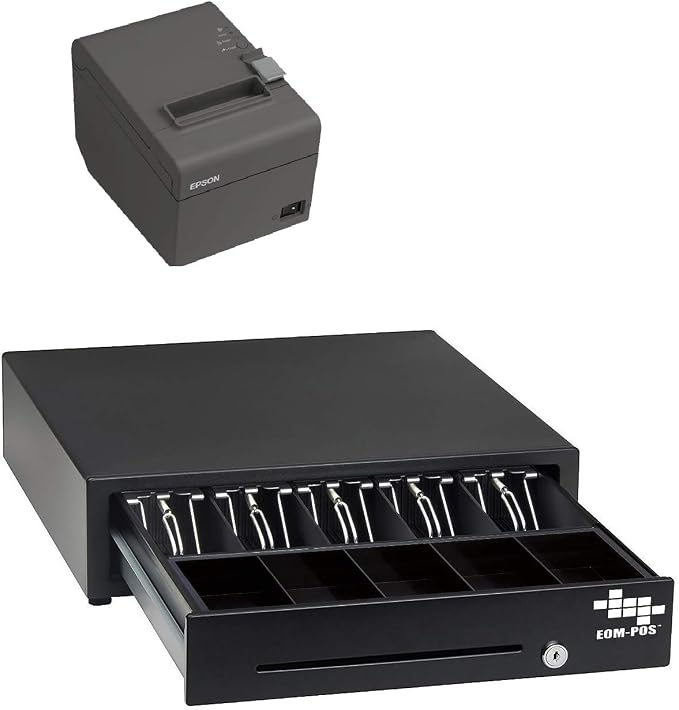 Cash Drawer and Receipt Printer, for Square Stand and Register