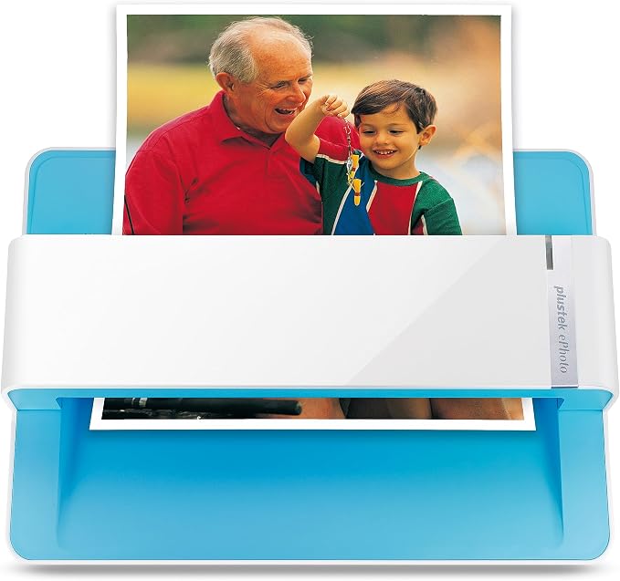 Plustek Photo Scanner ePhoto Z300, Scans 4x6 inch Photos in 2 Seconds, Auto crop and deskew with CCD Sensor, Supports Mac and PC | Special Roller Design for Cover Old Photo, Built-in Toshiba High Quality CCD image Sensor, with Auto crop and deskew Functio