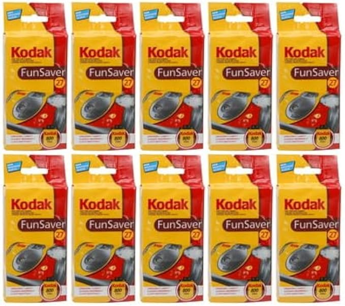 Kodak Fun Saver Single Use Camera Bundle | Included accessories, (10 items)