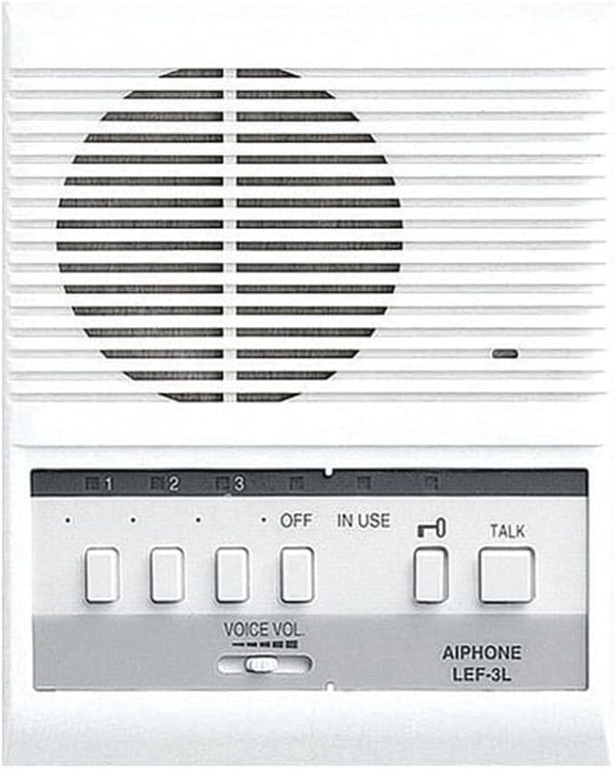 Aiphone LEF-3L Analog 3-Channel Master Station with Selective Door Release | Flexible system, mix any 4 master and submaster stations
