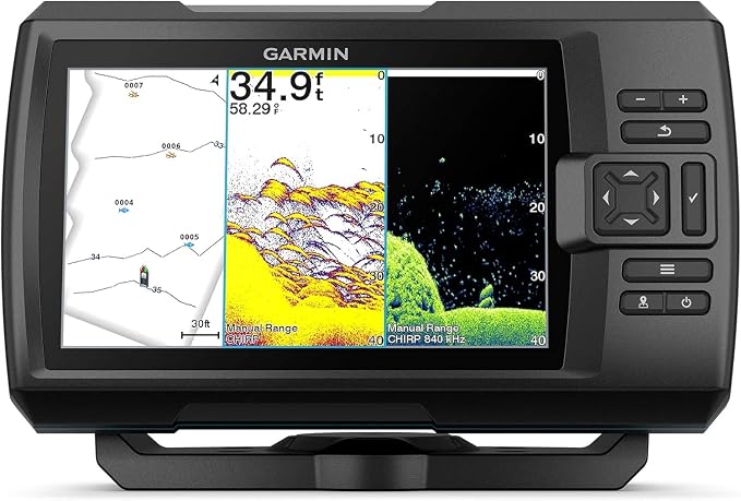 Garmin Striker Vivid 7cv, U.S. with GT20-TM Transducer - Easy-to-Use 7-inch Color Fishfinder and Sonar Transducer, Vivid Scanning Sonar Color Palettes (010-02552-00) | GT20-TM Transducer - Easy-to-Use 7-inch Color Fishfinder, Sonar Transducer, Vivid Scann