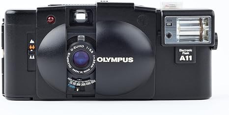Olympus XA2 35MM Rangefinder film camera with Flash attachment. For Color & B&W film (Renewed)
