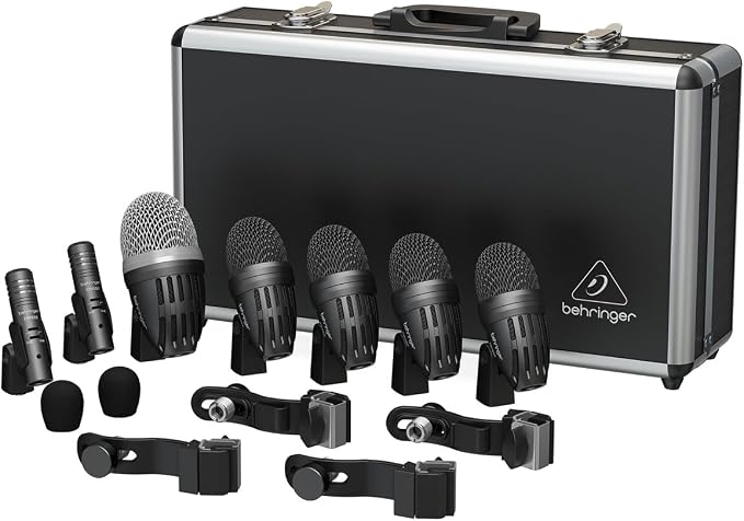 Behringer BC1500 Premium 7-Piece Drum Microphone Set for Studio and Live Applications