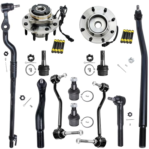 Detroit Axle - 4WD 12Pc Suspension Kit For Ford F-250 F-350 Super Duty SRW