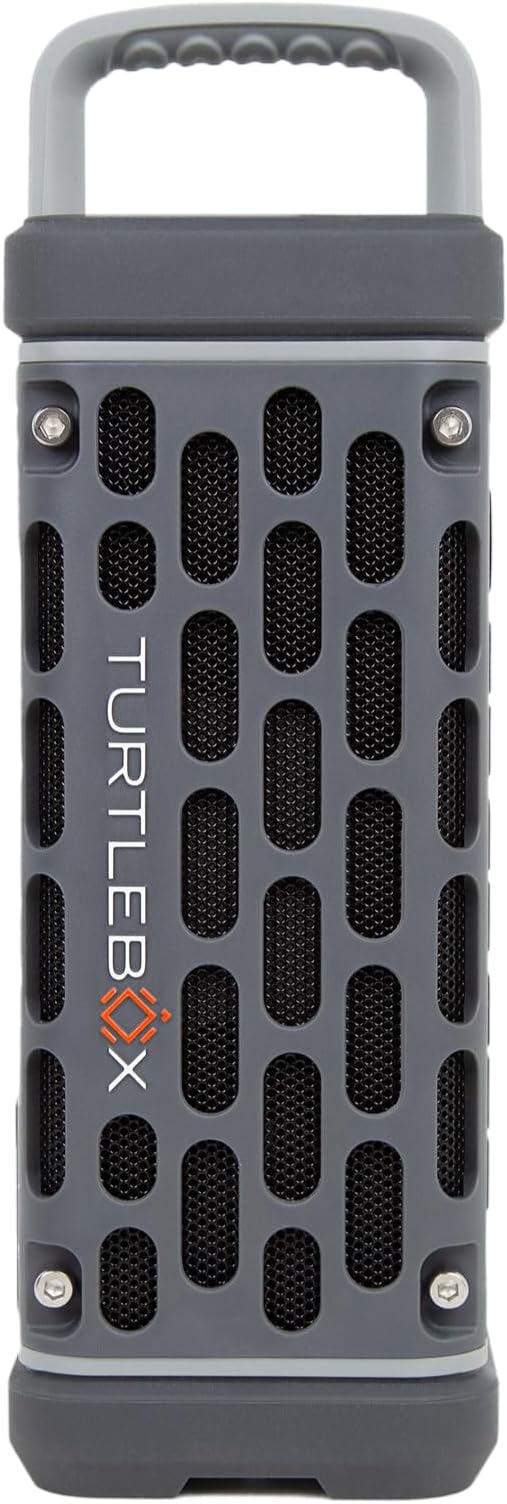 Turtlebox Ranger Bluetooth Speaker. Ultra-Portable, Waterproof, Gray